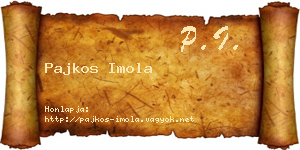 Pajkos Imola névjegykártya